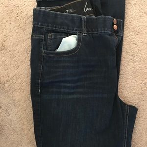 Bootcut dark jeans